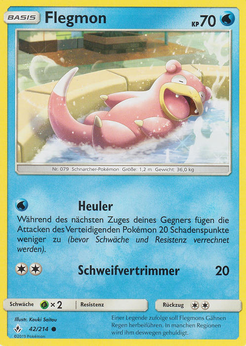 Pokemon Sonne&Mond Kräfte im Einklang - Flegmon - 42/214 - Base