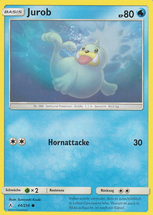 Pokemon Sonne&Mond Kräfte im Einklang - Jurob - 44/214 - Base