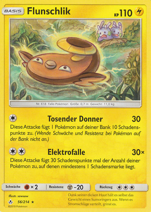Pokemon Sonne&Mond Kräfte im Einklang - Flunschlik - 56/214 - Base
