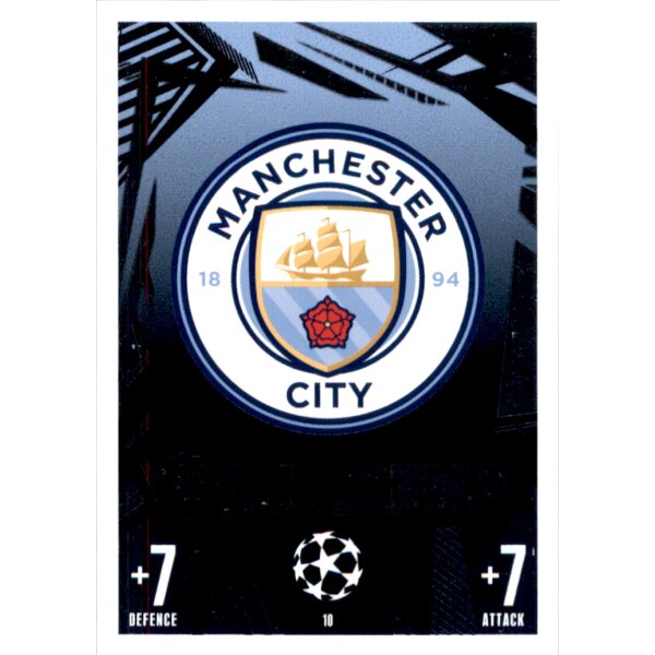 Topps Match Attax Champions League 2023/24 – 10 – Manchester City – Club Badge