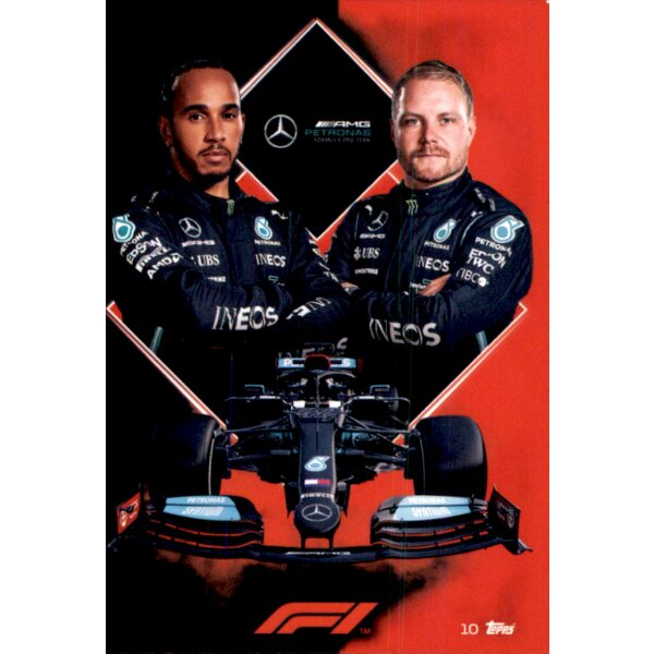 Topps Turbo Attax Formel 1 2021 - 10 - Mercedes-AMG Petronas Formula One Team Card