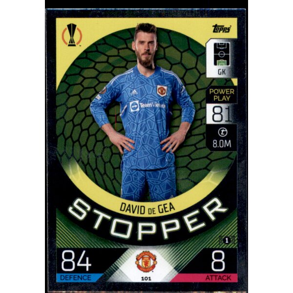 Topps Match Attax Champions League 2022/23 - 101 - David De Gea  - Stopper