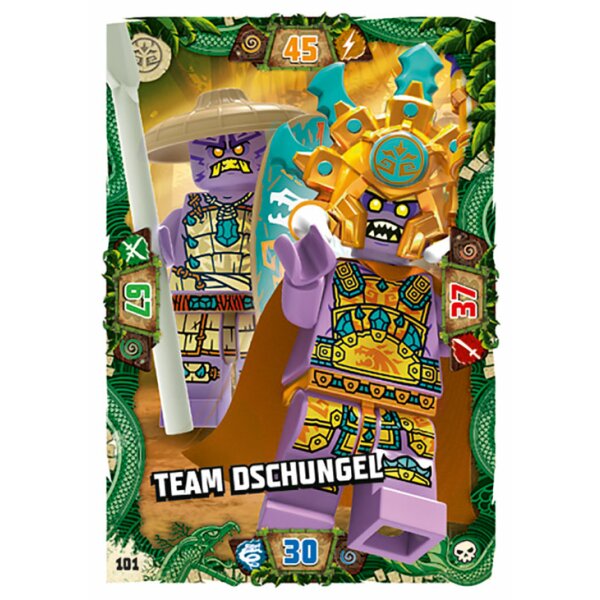 Blue Ocean LEGO Ninjago Serie 6 (2021) - 101 - Team Dschungel - Schurken Karte