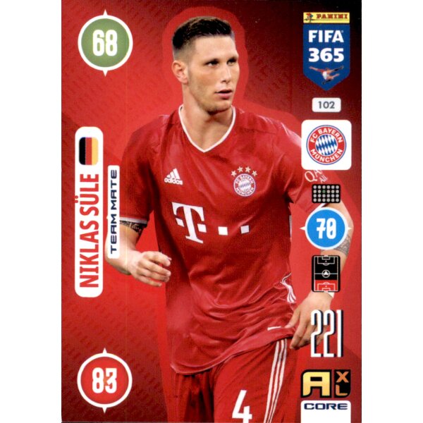 Panini FIFA 365 Adrenalyn XL 2021 - 102 - Niklas Süle - Team Mate