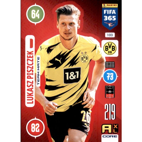 Panini FIFA 365 Adrenalyn XL 2021 - 103 - Lukasz Piszczek - Team Mate