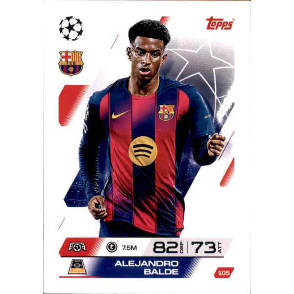 Topps Match Attax Champions League 2025/26 - 105 - Alejandro Balde