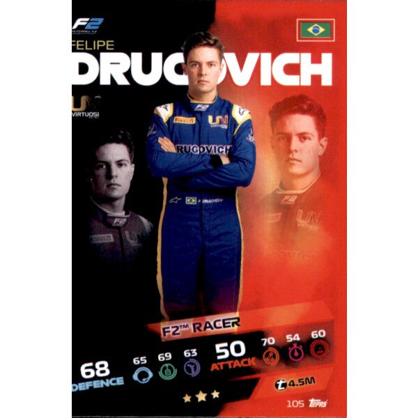 Topps Turbo Attax Formel 1 2021 - 105 - Felipe Drugovich