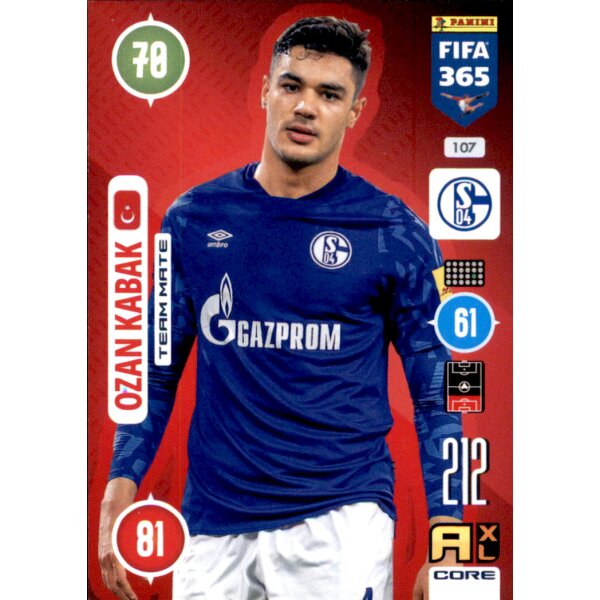 Panini FIFA 365 Adrenalyn XL 2021 - 107 - Ozan Kabak - Team Mate