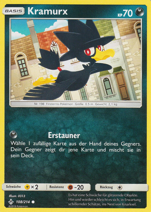 Pokemon Sonne&Mond Kräfte im Einklang - Kramurx - 108/214 - Base