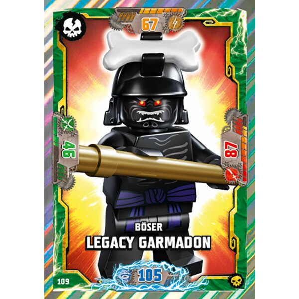Blue Ocean LEGO Ninjago Serie 6 (2021) - 109 - Böser Legacy Garmadon - Schurken Karte