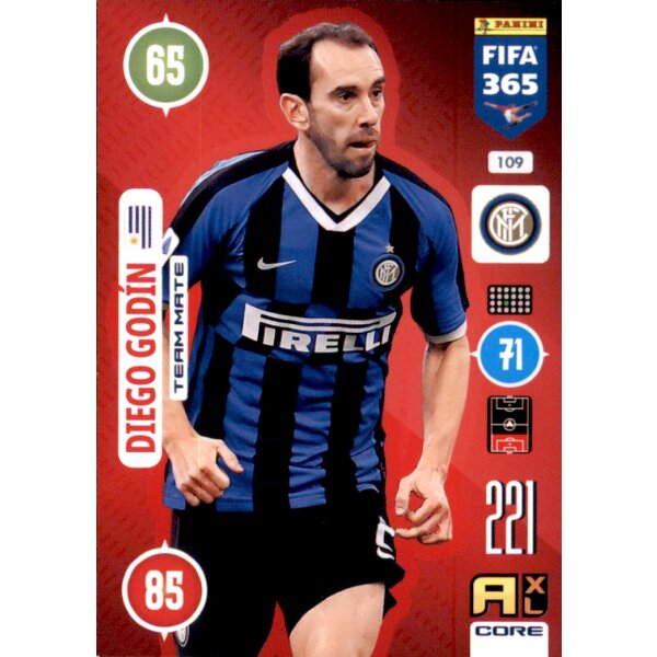 Panini FIFA 365 Adrenalyn XL 2021 - 109 - Diego Godin - Team Mate