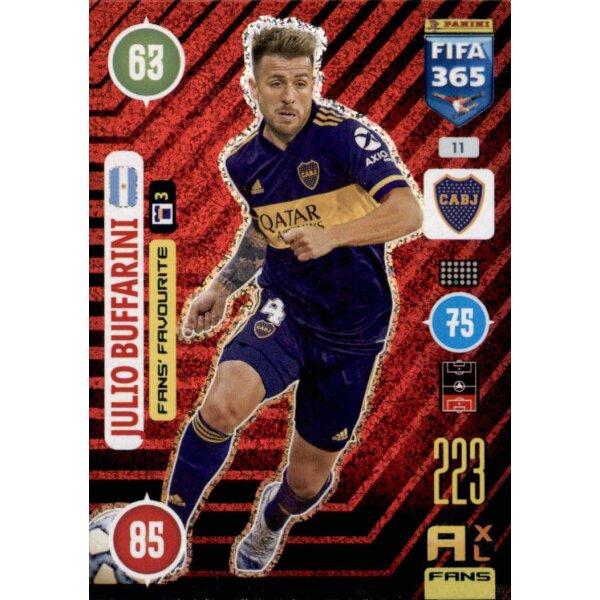 Panini FIFA 365 Adrenalyn XL 2021 - 11 - Julio Buffarini - Fans Favourite