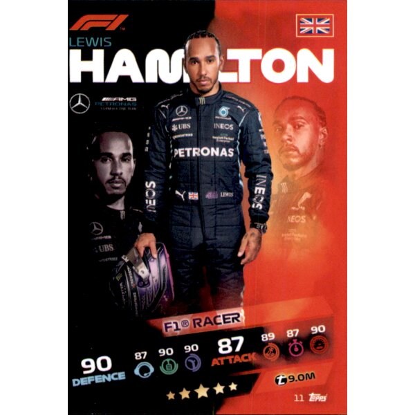 Topps Turbo Attax Formel 1 2021 - 11 - Lewis Hamilton