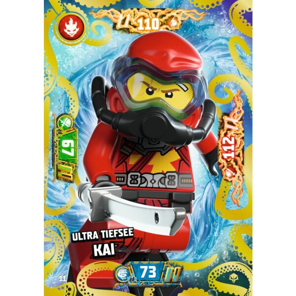 Blue Ocean LEGO Ninjago Serie 7 NEXT LEVEL (2022) - 11 - Ultra Tiefsee Kai - Ultra Karte
