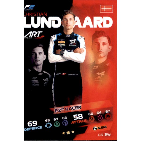 Topps Turbo Attax Formel 1 2021 - 113 - Christian Lundgaard