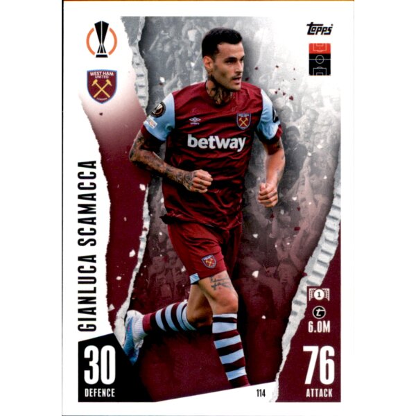 Topps Match Attax Champions League 2023/24 – 114 – Gianluca Scamacca