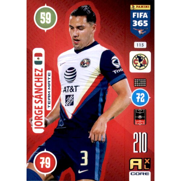 Panini FIFA 365 Adrenalyn XL 2021 - 115 - Jorge Sanchez - Team Mate