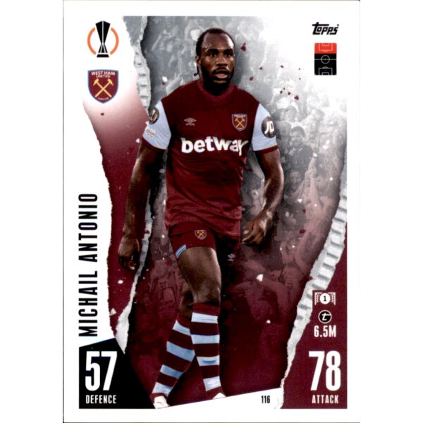 Topps Match Attax Champions League 2023/24 – 116 – Michail Antonio