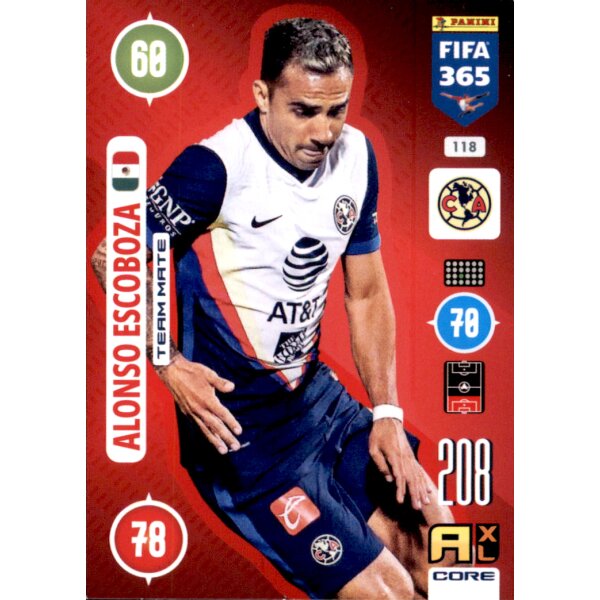 Panini FIFA 365 Adrenalyn XL 2021 - 118 - Alonso Escoboza - Team Mate