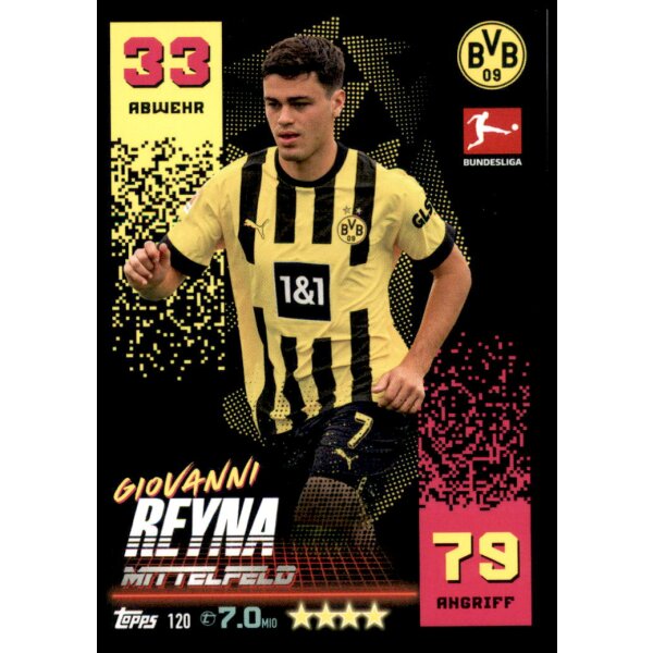 Topps Match Attax Bundesliga 2022/2023 - 120 - Giovanni Reyna