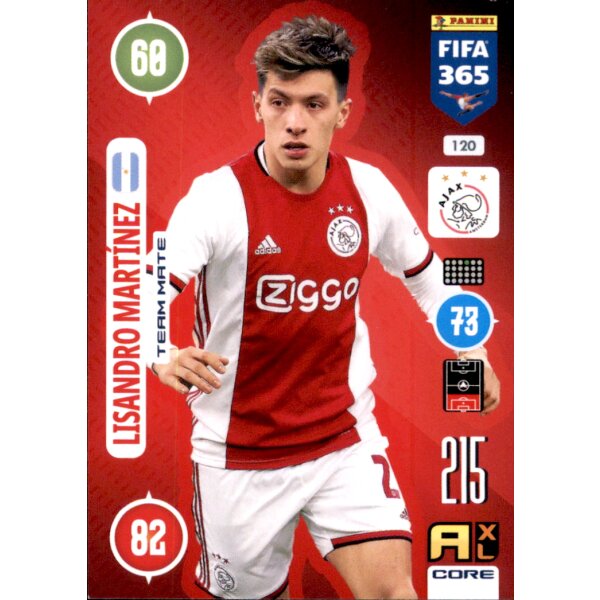 Panini FIFA 365 Adrenalyn XL 2021 - 120 - Lisandro Martinez - Team Mate