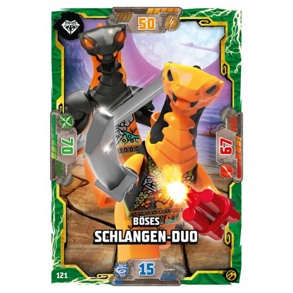 Blue Ocean LEGO Ninjago Serie 7 (2022) - 121 - Böses Schlangen-Duo - Schurken Karte