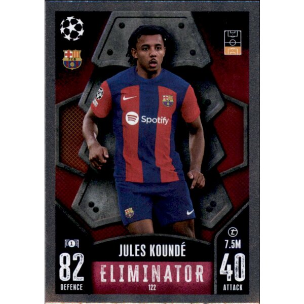 Topps Match Attax Champions League 2023/24 – 122 – Jules Kounde – Eliminator