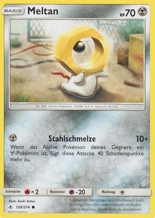 Pokemon Sonne&Mond Kräfte im Einklang - Meltan - 128/214 - Base