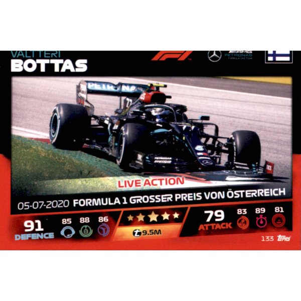 Topps Turbo Attax Formel 1 2021 - 133 - Valtteri Bottas