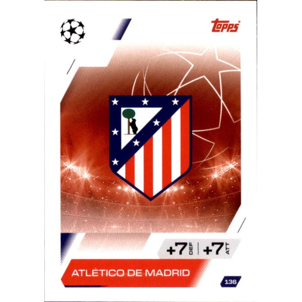 Topps Match Attax Champions League 2025/26 - 136 - Atletico de Madrid - Club Badge
