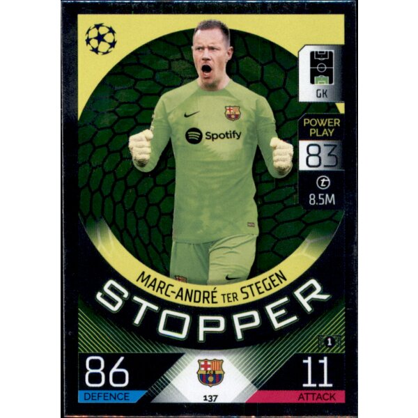 Topps Match Attax Champions League 2022/23 - 137 - Marc-Andre ter Stegen - Stopper