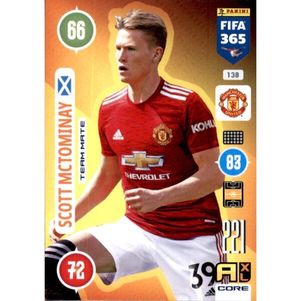 Panini FIFA 365 Adrenalyn XL 2021 - 138 - Scott McTominay - Team Mate