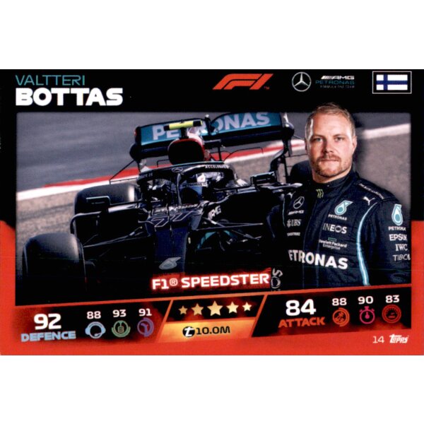 Topps Turbo Attax Formel 1 2021 - 14 - Valtteri Bottas