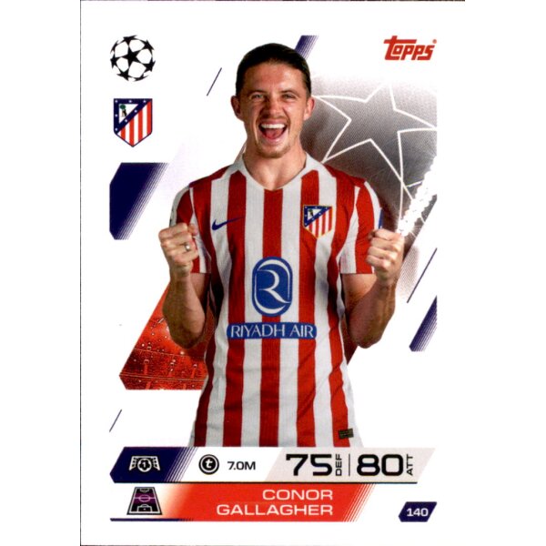 Topps Match Attax Champions League 2025/26 - 140 - Conor Gallagher