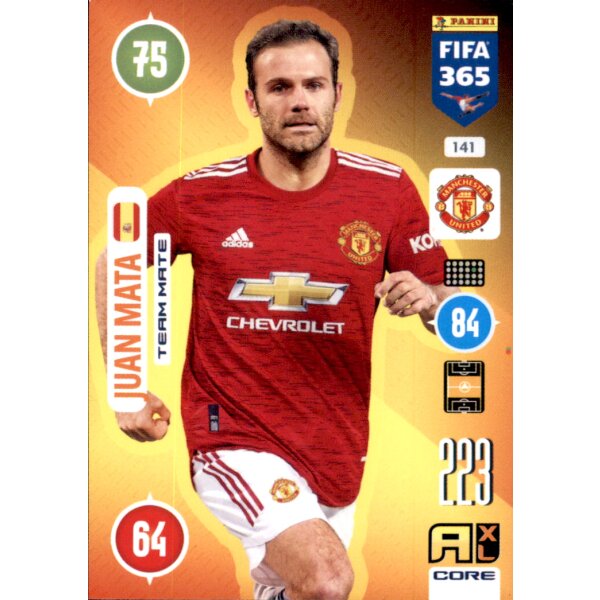 Panini FIFA 365 Adrenalyn XL 2021 - 141 - Juan Mata - Team Mate