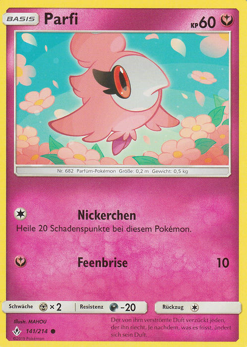 Pokemon Sonne&Mond Kräfte im Einklang - Parfi - 141/214 - Base
