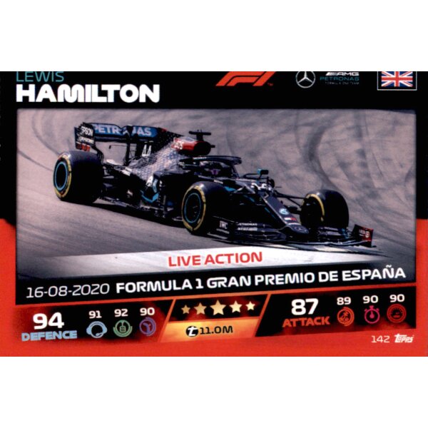 Topps Turbo Attax Formel 1 2021 - 142 - Lewis Hamilton