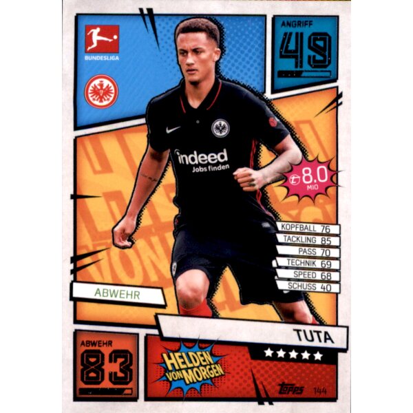 Topps Match Attax Bundesliga 2021/22 - 144 - Tuta - Helden von Morgen