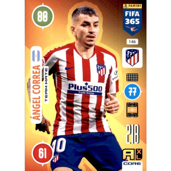 Panini FIFA 365 Adrenalyn XL 2021 - 146 - Angel Correa - Team Mate