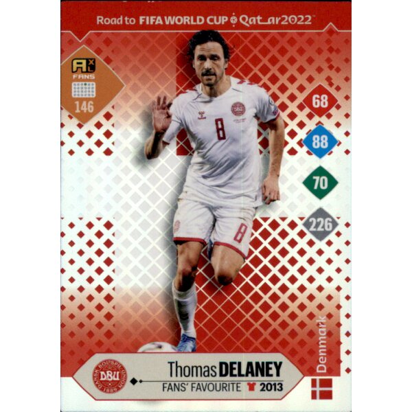 Panini Adrenalyn XL - Road to World Cup 2022 - 146 - Thomas Delaney - Fans Favourite