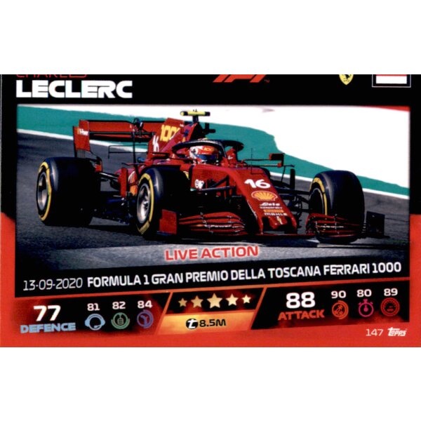 Topps Turbo Attax Formel 1 2021 - 147 - Charles Leclerc
