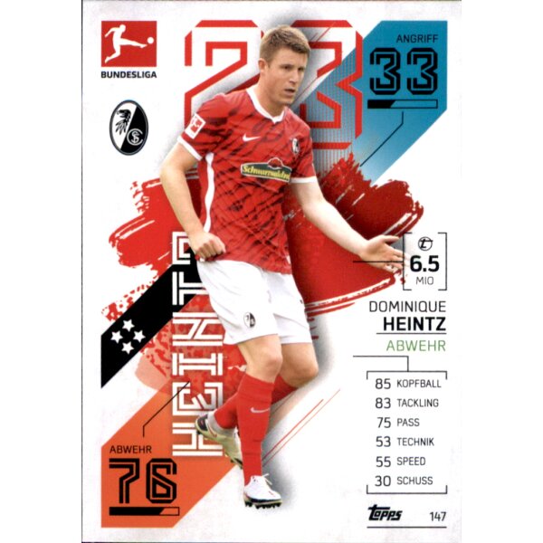 Topps Match Attax Bundesliga 2021/22 - 147 - Dominique Heintz