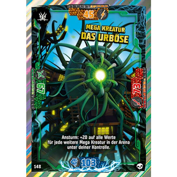 Blue Ocean LEGO Ninjago Serie 6 (2021) - 148 - Mega Kreatur Das Urböse - Mega Karte