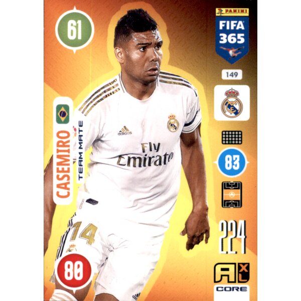 Panini FIFA 365 Adrenalyn XL 2021 - 149 - Casemiro - Team Mate