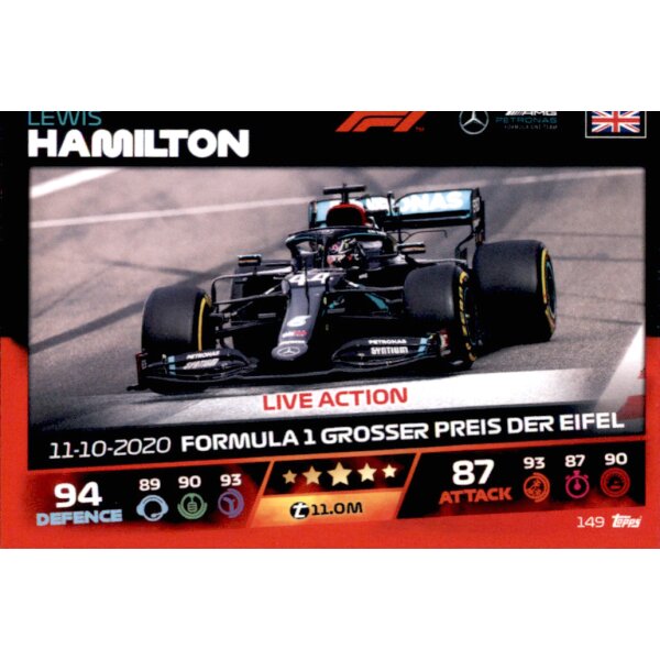 Topps Turbo Attax Formel 1 2021 - 149 - Lewis Hamilton