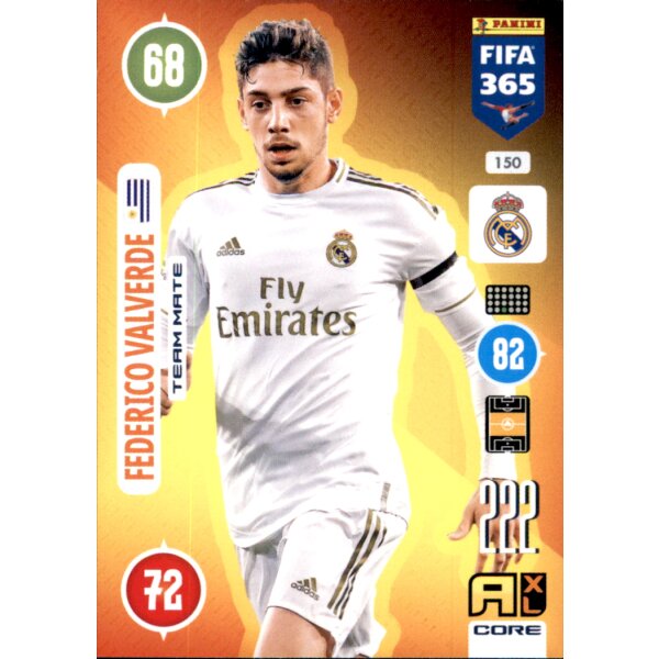 Panini FIFA 365 Adrenalyn XL 2021 - 150 - Fedrrico Valverde - Team Mate