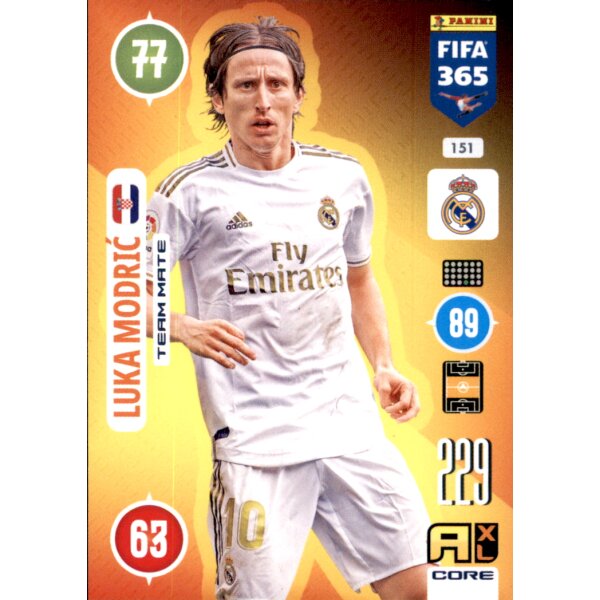 Panini FIFA 365 Adrenalyn XL 2021 - 151 - Luka Modric - Team Mate