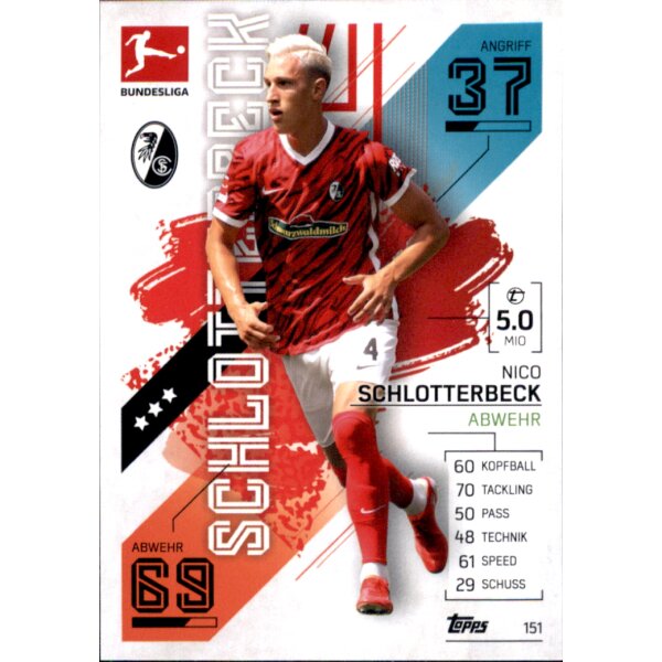 Topps Match Attax Bundesliga 2021/22 - 151 - Nico Schlotterbeck