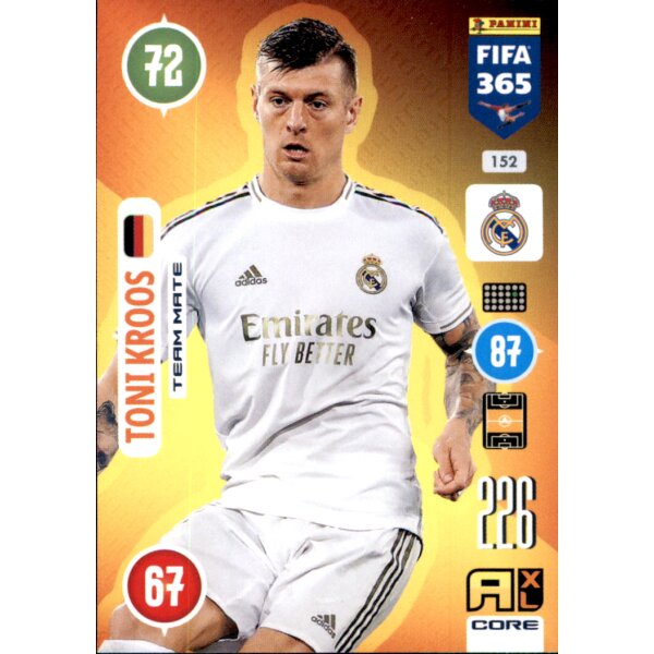 Panini FIFA 365 Adrenalyn XL 2021 - 152 - Toni Kroos - Team Mate