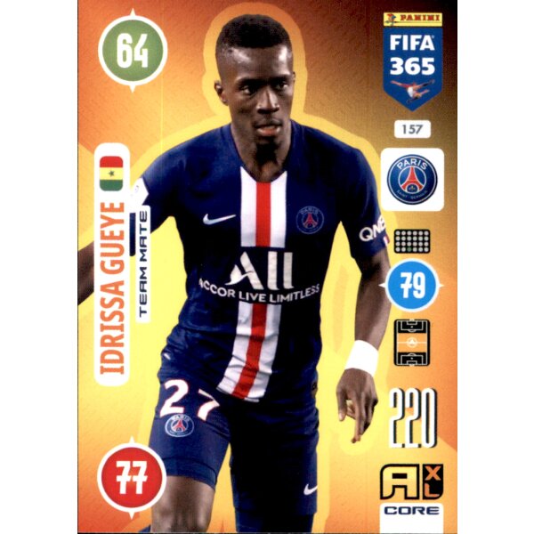 Panini FIFA 365 Adrenalyn XL 2021 - 157 - Idrissa Gueye - Team Mate